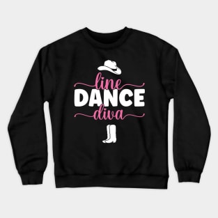 Line Dance Diva - Western Country Dancing product Crewneck Sweatshirt